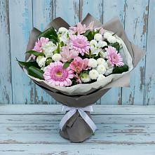 Букет цветов из:  Герберы, Альстромерии и Хризантемы в Индустрие