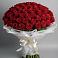 Букет 101 Красная роза Блэк Мэджик в Индустрие