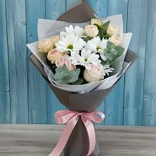 Букет цветов из:  Хризантемы и Розы #REPLACE_PRED# Индустрие