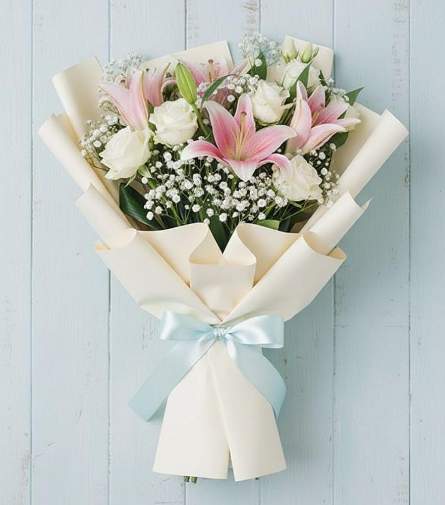 Букет цветов из: Лилии в Индустрие