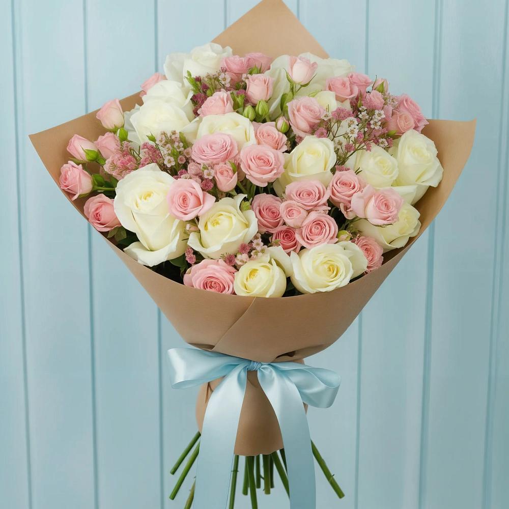 Букет цветов из: Розы в Индустрие