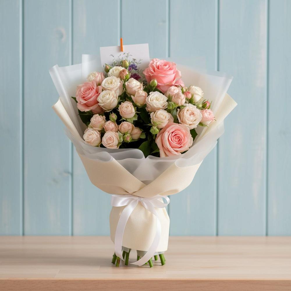 Букет цветов из: Розы в Индустрие