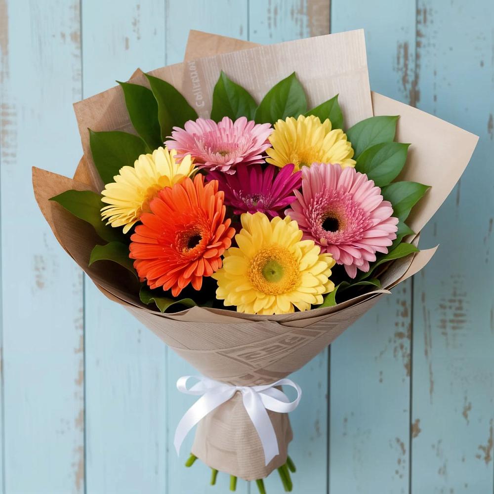 Букет цветов из: Герберы в Индустрие