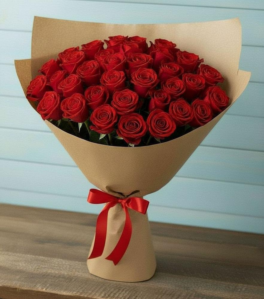 Букет Красные розы Милано в Индустрие
