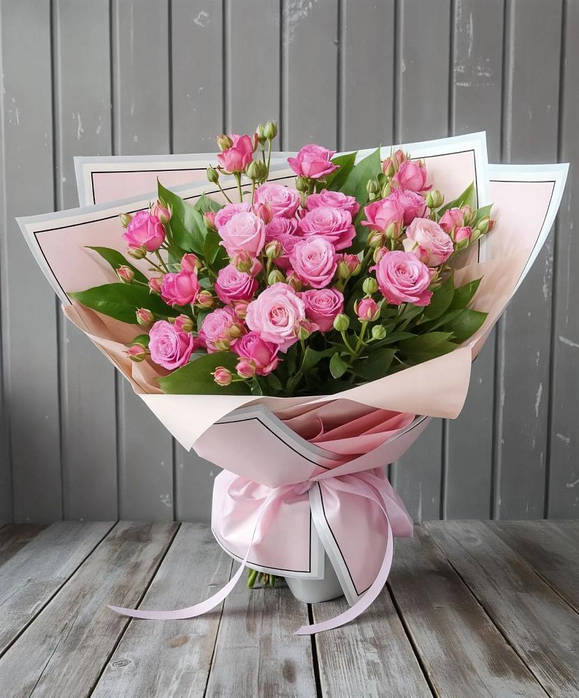 Букет Розовый кустик в Индустрие