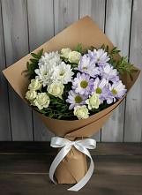 Букет цветов из:  Хризантемы и Розы в Индустрие