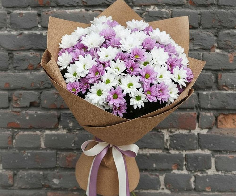 Букет цветов из: Хризантемы в Индустрие