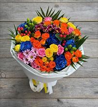 Букет цветов из:  Розы и Хризантемы в Индустрие