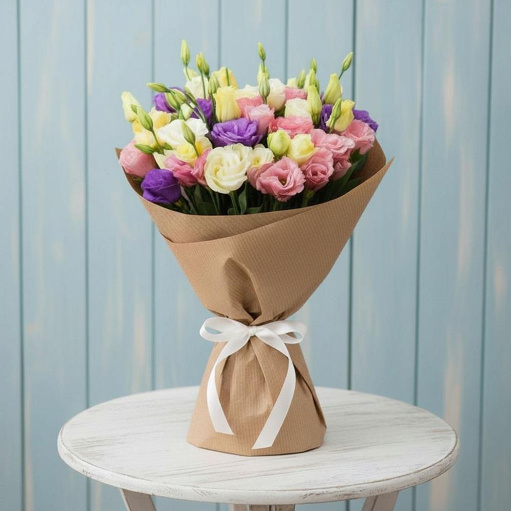 Букет цветов из: Лизиантусы в Индустрие