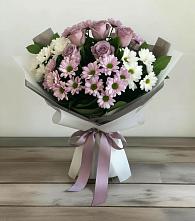 Букет цветов из:  Хризантемы и Розы #REPLACE_PRED# Индустрие