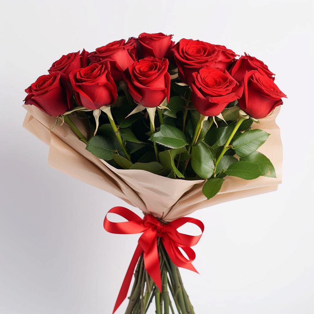 Букет 11 Красных роз Эдлесс Лав в Индустрие