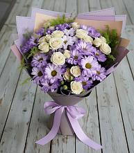 Букет цветов из:  Хризантемы и Розы в Индустрие