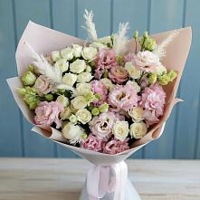 Букет цветов из:  Альстромерии и Розы в Индустрие